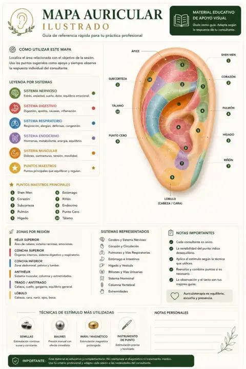 Mapa Auricular Ilustrado